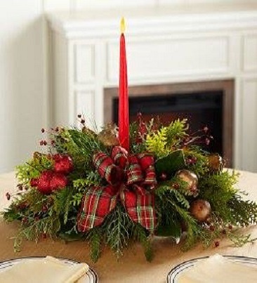Christmas Green Centerpiece
